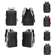 Men Business Shoulder USB External Interface Computer Bag, Color: 8001 Red