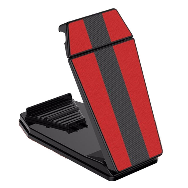 Mobile Phone Tablet Car Holder Suction Cup Instrument Fixed Bracket, Color: Red Leather Pattern