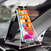 Mobile Phone Tablet Car Holder Suction Cup Instrument Fixed Bracket, Color: Black Carbon Fiber