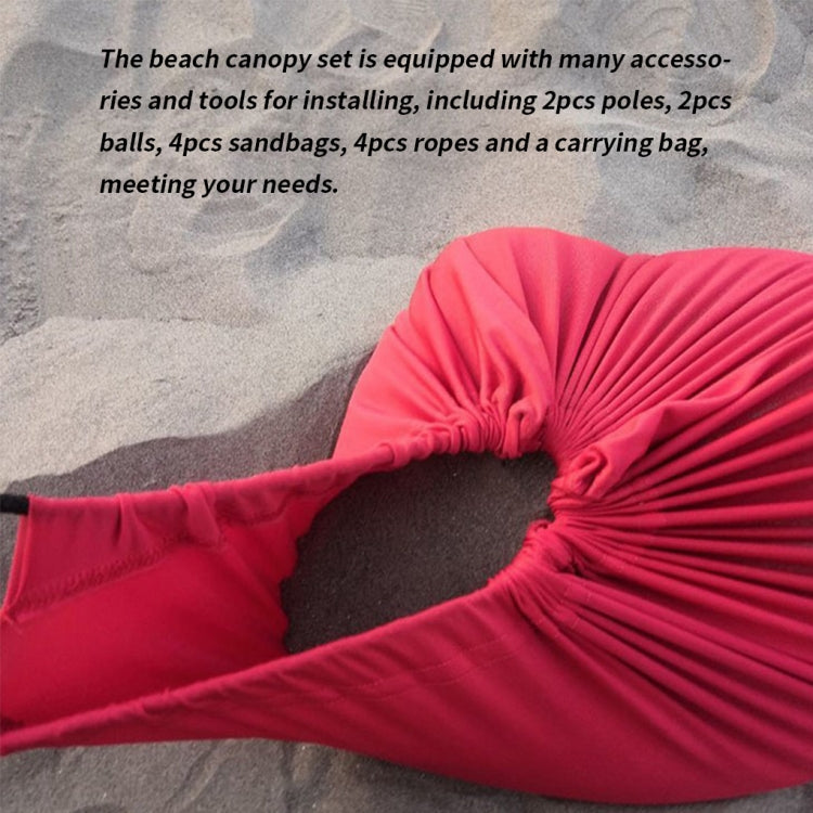 Outdoor Beach Lycra Canopy Camping Tent Sunshade Fishing Tent, Size: 210x160x150cm(Blue) - Tents & Accessories by PMC TechLife | Online Shopping South Africa | PMC TechLife