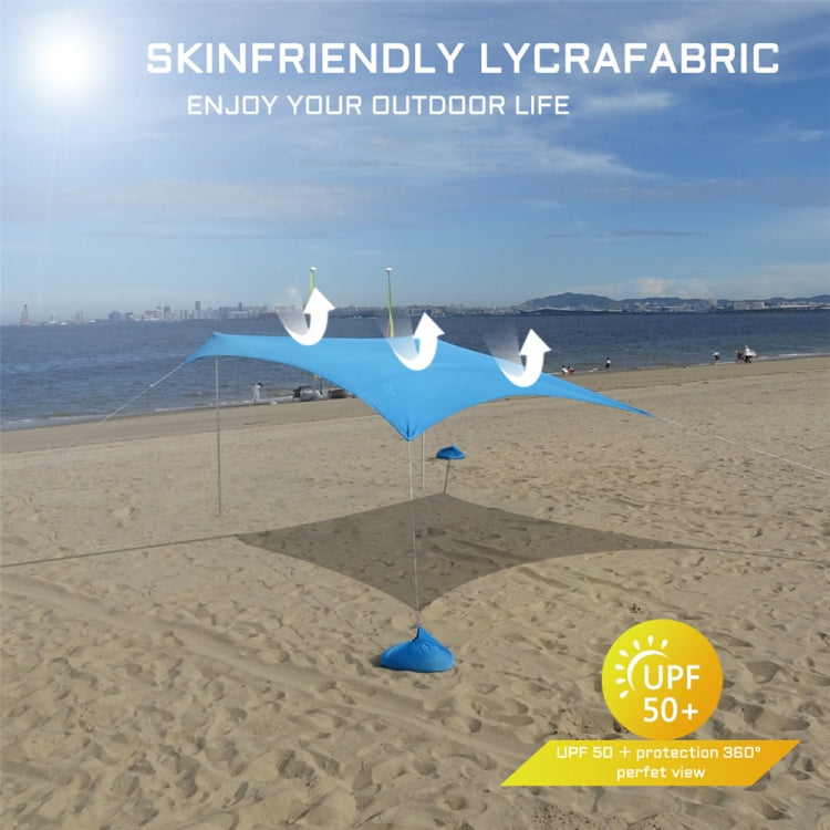 Outdoor Beach Lycra Canopy Camping Tent Sunshade Fishing Tent, Size: 210x160x150cm(Blue) - Tents & Accessories by PMC TechLife | Online Shopping South Africa | PMC TechLife