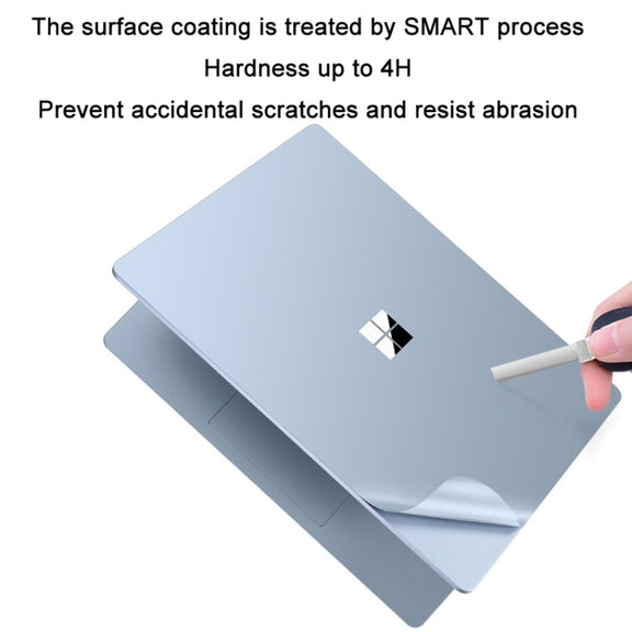 JRC 4 in 1 Top Cover Film + Full Support Film + Bottom Cover Film + Touch Film for Surface Laptop Go 12.4(Bright Platinum)
