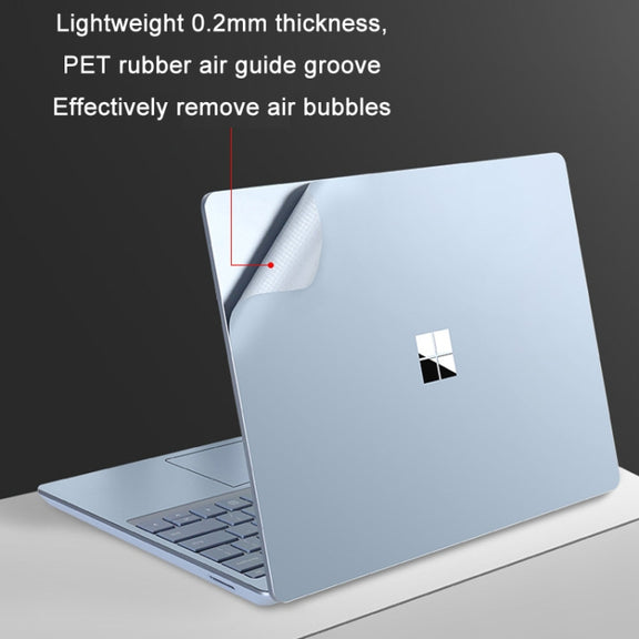 JRC 4 in 1 Top Cover Film + Full Support Film + Bottom Cover Film + Touch Film for Surface Laptop Go 12.4(Bright Platinum)