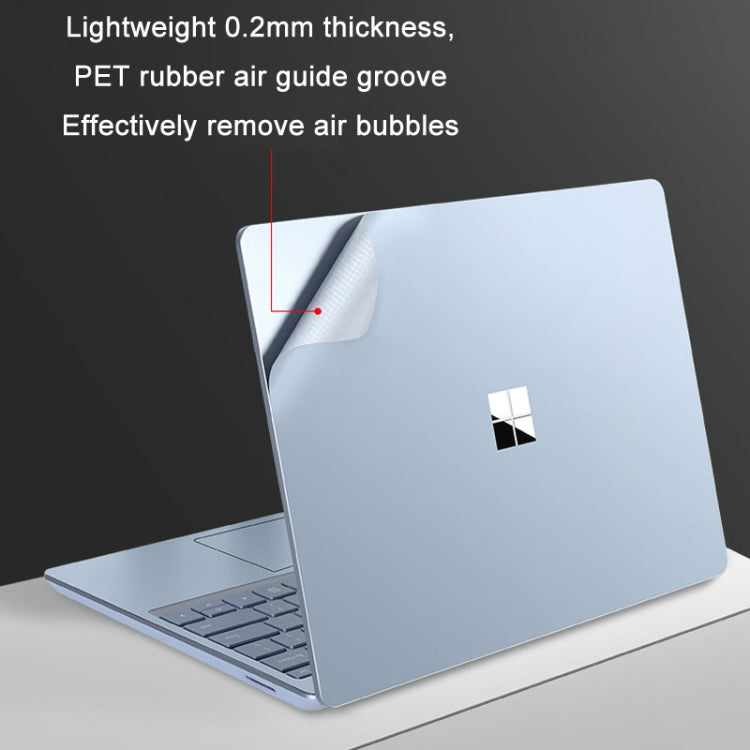 JRC 4 in 1 Top Cover Film + Full Support Film + Bottom Cover Film + Touch Film for Surface Laptop Go 12.4(Bright Platinum)