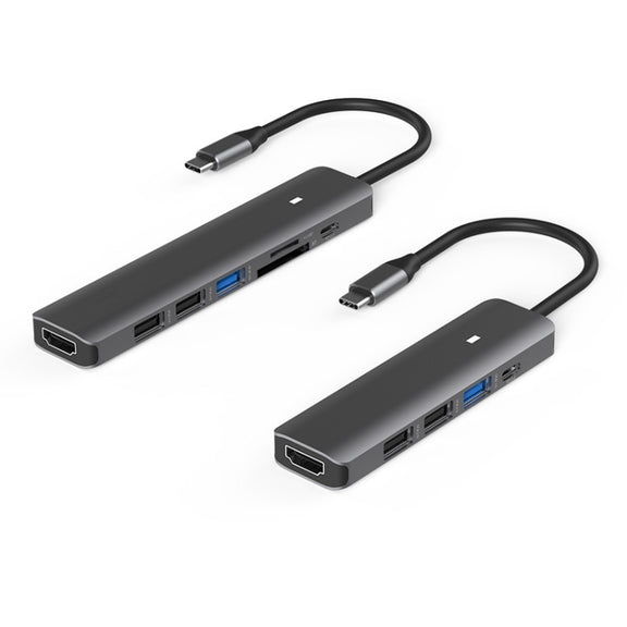 Blueendless Type-C+USB 3.0/2.0+HDMI4K HUB, Specification: 5 in 1