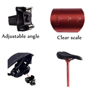 FMFXTR Bicycle Extended Saddle Seat Tube Double Nail Straight Tube, Specification: 31.6mm(Black)