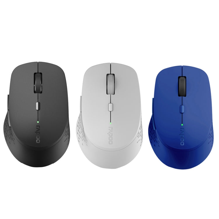Rapoo M300G 1600DPI 3 Keys Laptop Office Silent Wireless Bluetooth Mouse(Light Gray) - free shipping - PMC Jewellery - Order now!