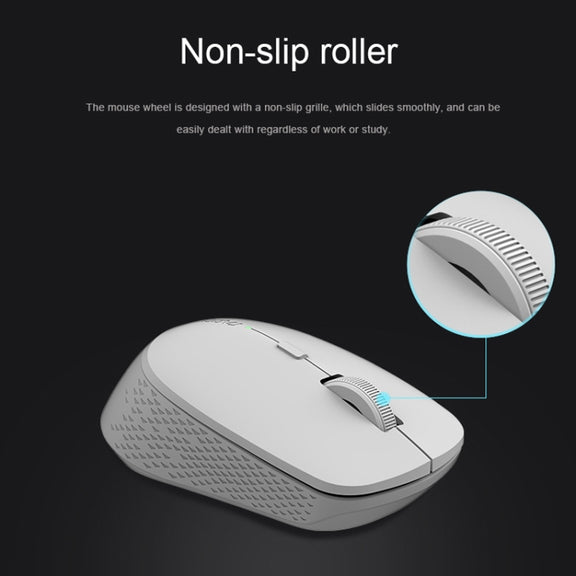 Rapoo M300G 1600DPI 3 Keys Laptop Office Silent Wireless Bluetooth Mouse(Light Gray)