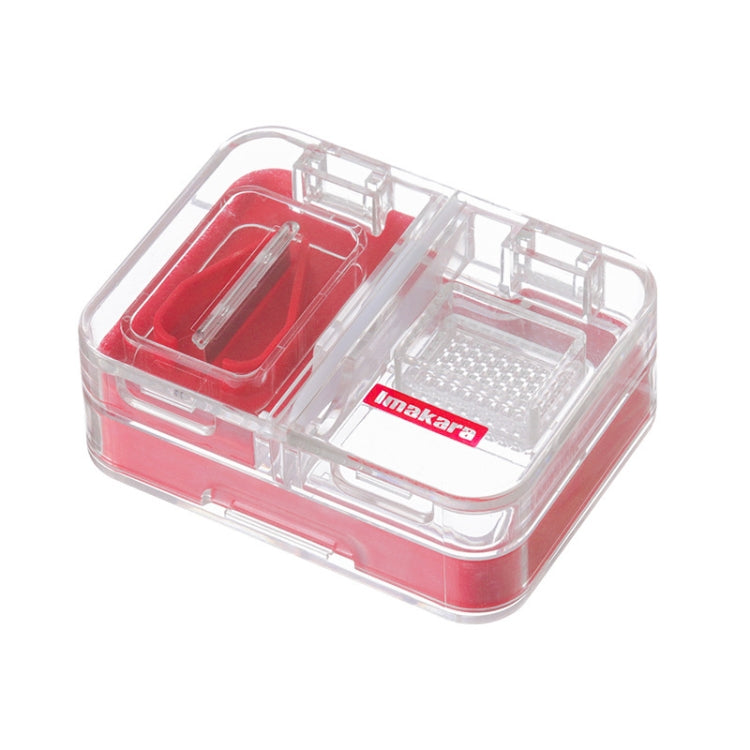Imakara Mini Square Portable Sealed Medicine Cutter Dispenser Box(Red) - free shipping - PMC TechLife - Order now!