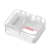 Imakara Mini Square Portable Sealed Medicine Cutter Dispenser Box(White)
