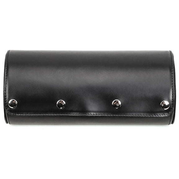 CONTACTS FAMILY Outdoor Convenient Leather Watch Storage Box(Black)