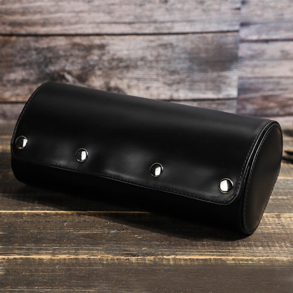 CONTACTS FAMILY Outdoor Convenient Leather Watch Storage Box(Black)