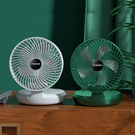 Folding Office Desktop Household Portable Small Fan, Size: 8 inch(White USB Direct Plug)