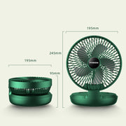 Folding Office Desktop Household Portable Small Fan, Size: 8 inch(White USB Direct Plug)