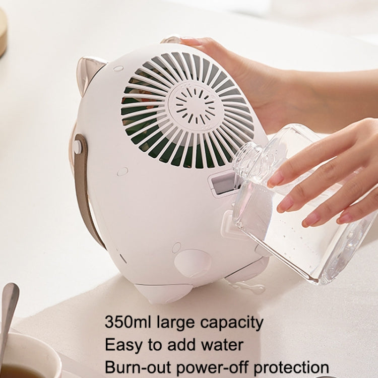 Turbine Water Cold Fan USB Desktop Humidity Spray Small Fan(Tanuka White 2000 mAh) - Electric Fans by PMC TechLife | Online Shopping South Africa | PMC TechLife | Buy Now Pay Later Mobicred