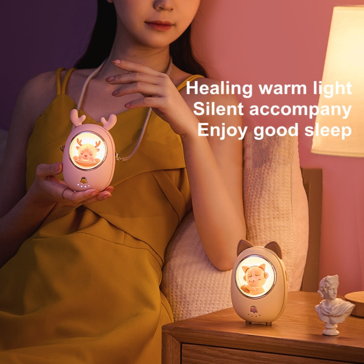 Children Hanging Neck Fan USB Handheld Light Glowing Mini Portable Fan(Yellow) - Electric Fans by PMC TechLife | Online Shopping South Africa | PMC TechLife | Buy Now Pay Later Mobicred