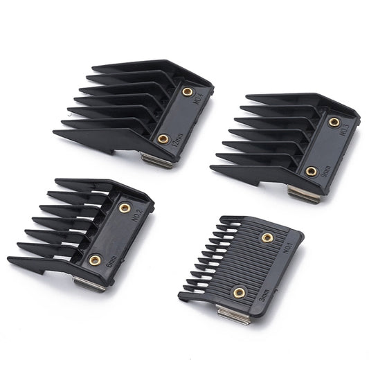 4 In 1 Hair Clipper Limit Comb Barber Tool Accessories(Black) - free shipping - PMC Jewellery - Order now!