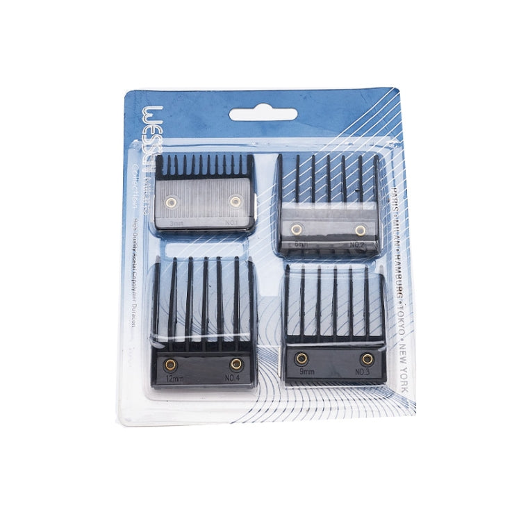 4 In 1 Hair Clipper Limit Comb Barber Tool Accessories(Black) - free shipping - PMC TechLife - Order now!