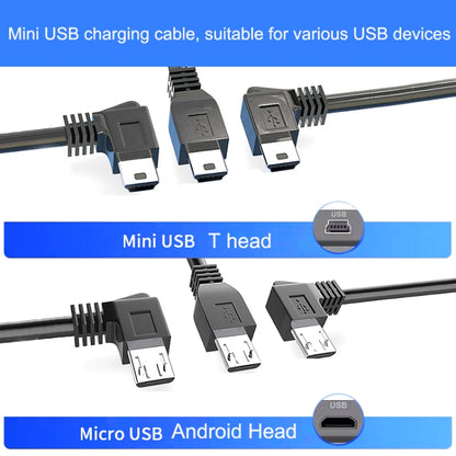 Driving Recorder Power Cord USB Car Charger Antihypertensive Line, Style: 3.5m+1A(Android Right Bend) - Cables & Connectors by PMC Jewellery | Online Shopping South Africa | PMC Jewellery | Buy Now Pay Later Mobicred