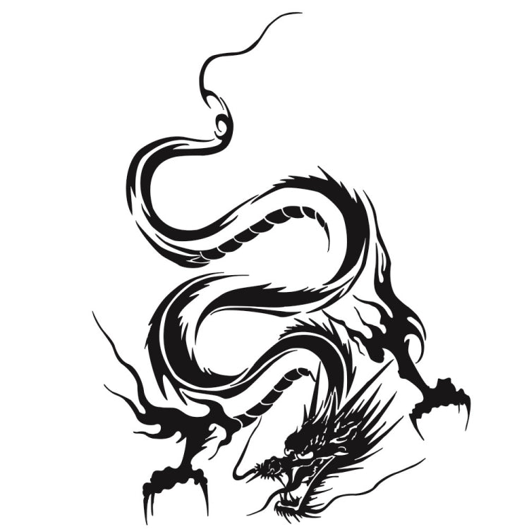 D-131 Dragon Totem Dragon Car Cover Sticker Modified Roof Scratch Sticker(Black) - free shipping - PMC TechLife - Order now!