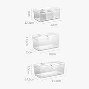 Portable Medicine Box Home Medicine Plastic Storage Box, Style: High Small