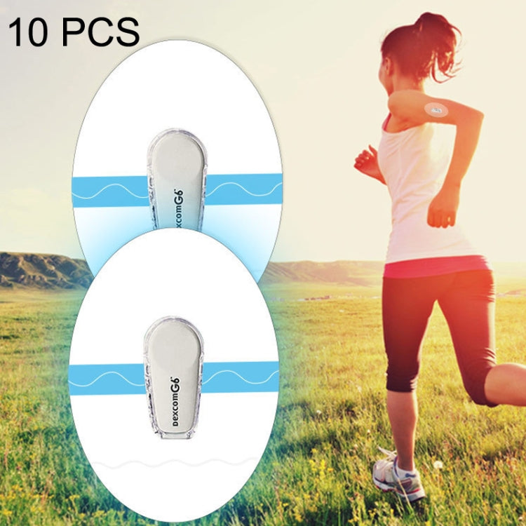 10 PCS 048 Blood Glucose Monitoring Probe Stickers Sweat-proof Sensor Adhesive Patch(Transparent) - Others by PMC TechLife | Online Shopping South Africa | PMC TechLife