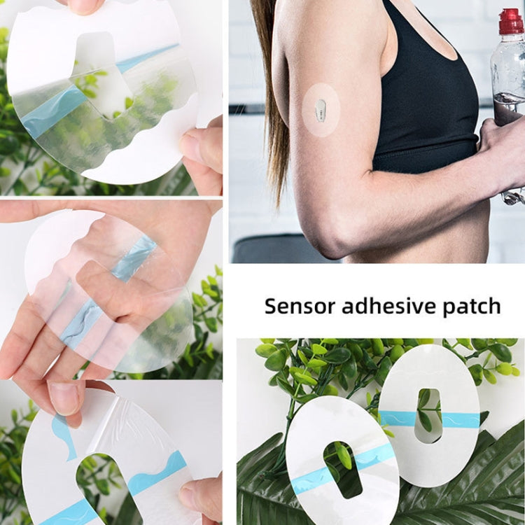 10 PCS 048 Blood Glucose Monitoring Probe Stickers Sweat-proof Sensor Adhesive Patch(Transparent) - Others by PMC TechLife | Online Shopping South Africa | PMC TechLife