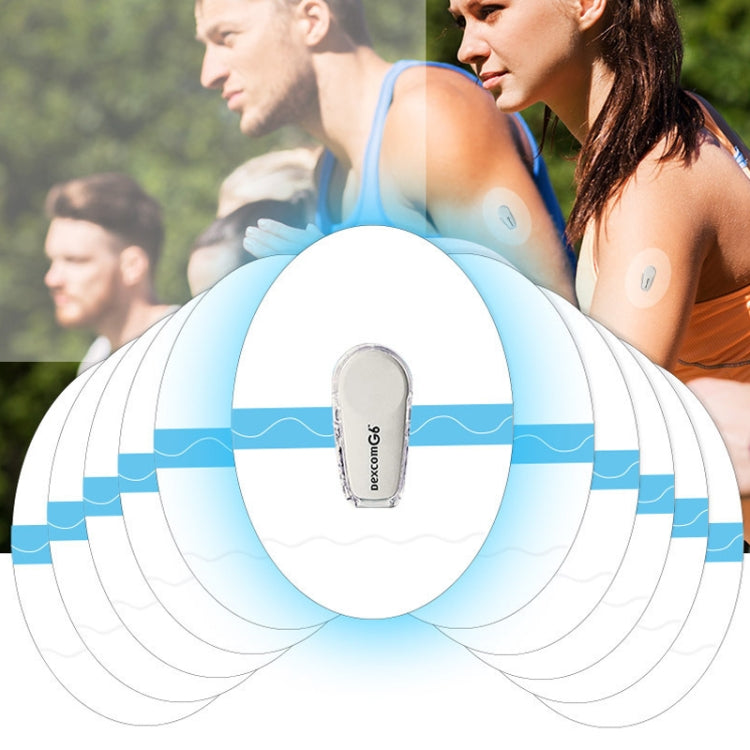 10 PCS 048 Blood Glucose Monitoring Probe Stickers Sweat-proof Sensor Adhesive Patch(Transparent) - Others by PMC TechLife | Online Shopping South Africa | PMC TechLife