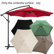 Polyester Parasol Replacement Cloth Round Garden Umbrella Cover, Size: Diameter 2m  6 Ribs(Creamy-white)