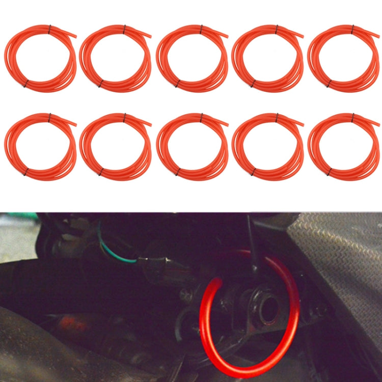 10PCS Motorcycle Modification Oil Pipe Rubber Gasoline Pipe, Length: 1m(Red) - oil tank tubes & oil pumps by PMC TechLife | Online Shopping South Africa | PMC TechLife | Buy Now Pay Later Mobicred