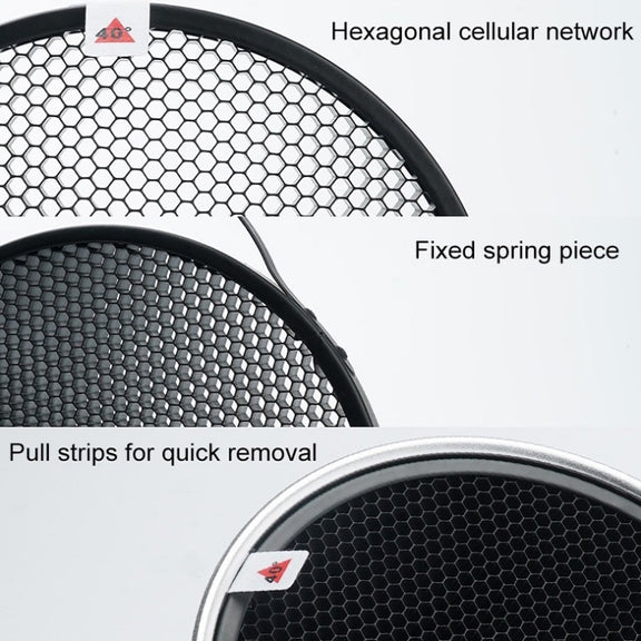 GODOX SN1002 Honeycomb Mesh Reflector Light Effect Accessory For 17cm Standard Cover, Density: 60��