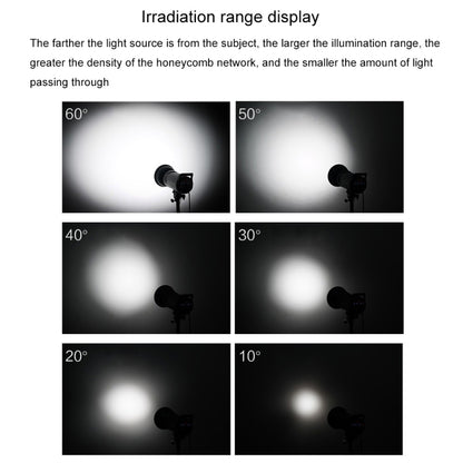 GODOX SN1002 Honeycomb Mesh Reflector Light Effect Accessory For 17cm Standard Cover, Density: 60° - free shipping - PMC Jewellery - Order now!