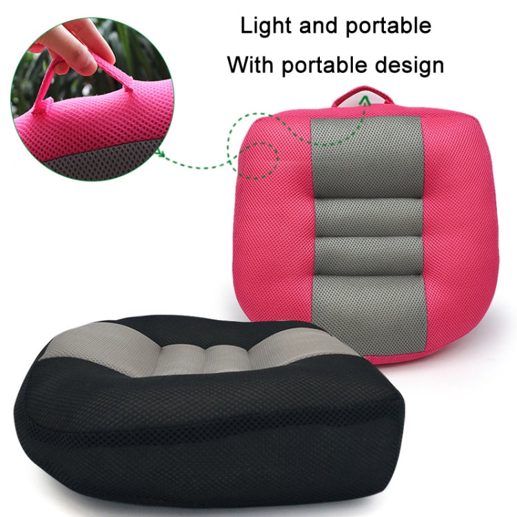 Driving Test Thickening & Heightening Pad Office Correction Hip Pad, Size: 38x38x10cm(Black Gray)