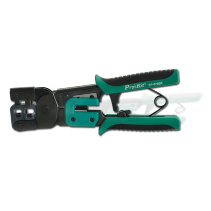 ProsKit Dual-purpose 6/8P Iron Handle Network Ratchet Crimping Plier(CP-376ER) - free shipping - PMC Jewellery - Order now!