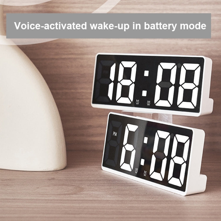 LED Bedside Alarm Clock Battery Plug-In Dual-Purpose Clock(Orange) - free shipping - PMc TechLife - Order now!