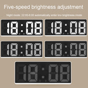 LED Bedside Alarm Clock Battery Plug-In Dual-Purpose Clock(Orange)