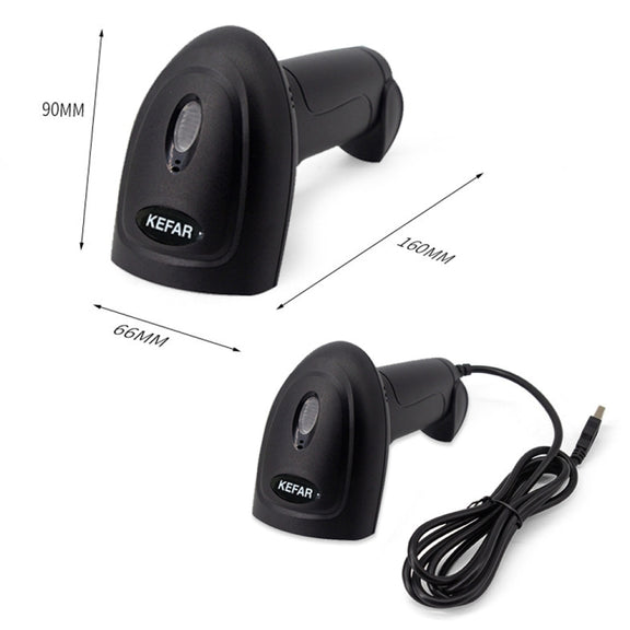 Kefar Supermarket Store Cashier Wired Red Light Scanner 1D Barcode