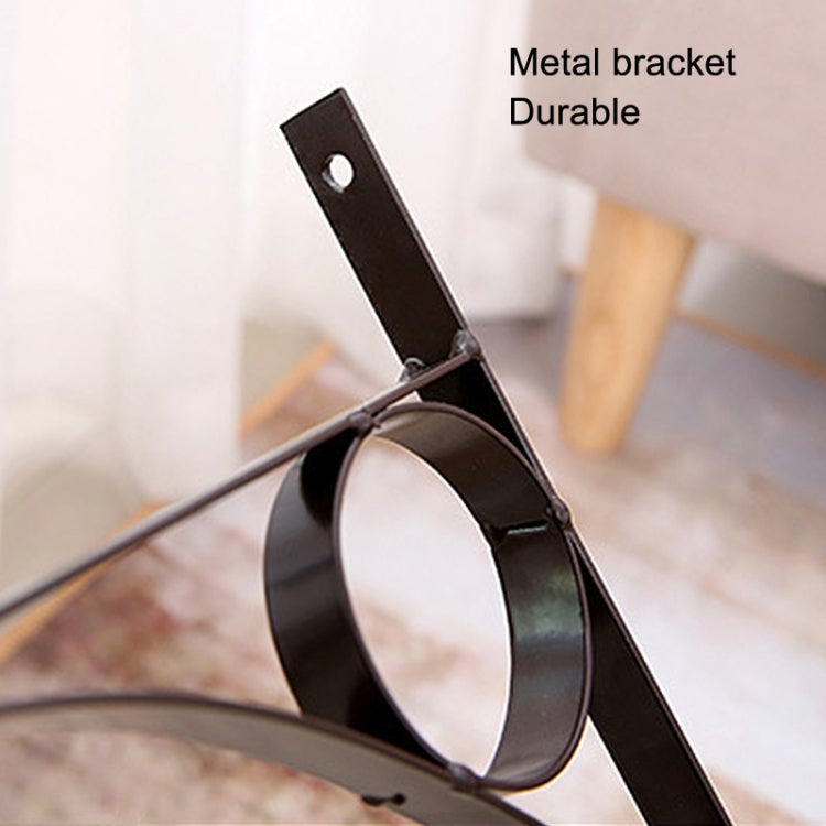 Iron Retro Home Wall Clock Double Side Hanging Clock, Size: 8 inch(Monochrome 62450114A) - Wall Clock by PMc TechLife | Online Shopping South Africa | PMc TechLife | Buy Now Pay Later Mobicred