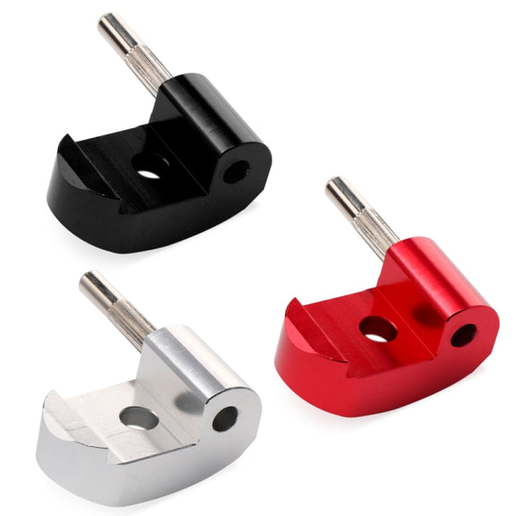 High-density Alloy Steel Electric Scooter Folding Hook for Xiaomi M365 / Pro,Style: Black +1 Dowel