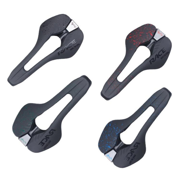 RACEWORK RK068 Mountain Bike Microfiber Leather Seat Cushion(Black)