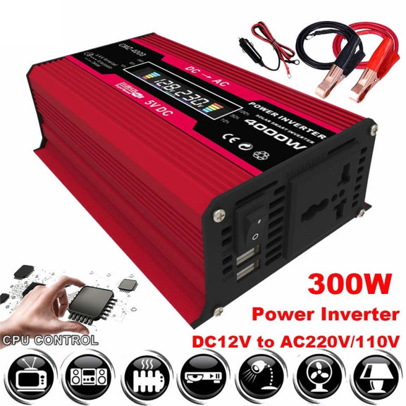 Zhi Zun Solar Power System Inverters+30A Controller+18W 18V Solar Panel, Specification: Black 12V To 110V
