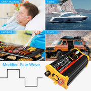 Saga 3 Generations Home Solar Generator Inverter+30A Controller+18W 12V Solar Panel, Specification: Black 12V To 220V