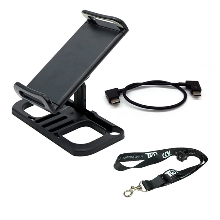 Drone Remote Controller Holder Tablet Extended Bracket Clip With Lanyard & Type-C Line - Holder Series by PMC TechLife | Online Shopping South Africa | PMC TechLife | Buy Now Pay Later Mobicred
