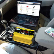 Saga Generation 2 Home Solar Generator Inverter+30A Controller+18W 12V Solar Panel, Specification: Yellow 12V To 220V