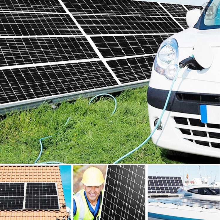 Saga Generation 2 Home Solar Generator Inverter+30A Controller+18W 12V Solar Panel, Specification: Yellow 12V To 110V