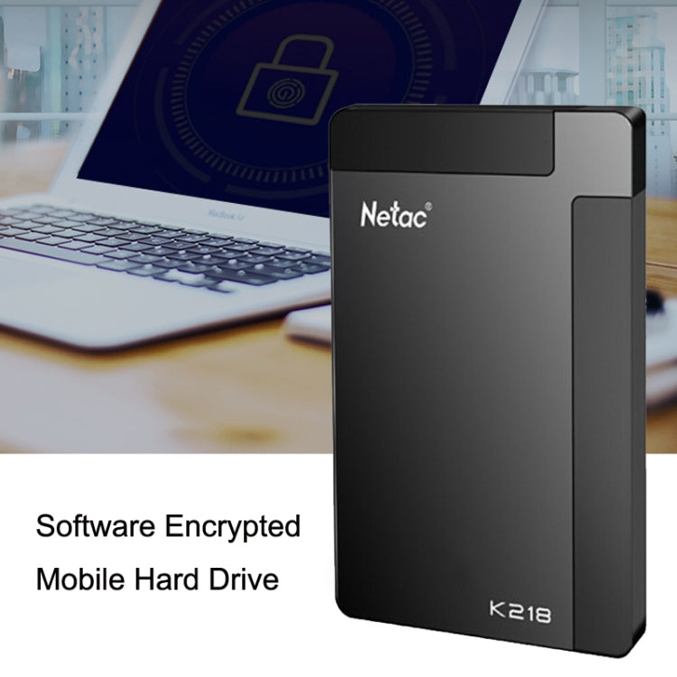 Netac K218 High Speed 2.5 Inch Software Encrypted Mobile Hard Drive, Capacity: 1TB - free shipping - PMC Jewellery - Order now!