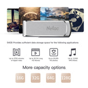 Netac U388 High Speed USB3.0 Metal Rotating Car Computer U Disk, Capacity: 32GB