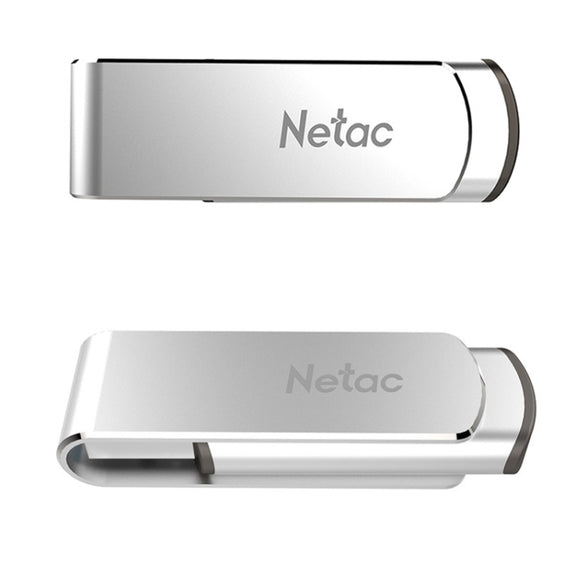 Netac U388 High Speed USB3.0 Metal Rotating Car Computer U Disk, Capacity: 128GB