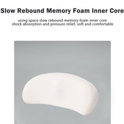 Memory Foam Car Lumbar Cushion Driving Seat Cushion(Dark Gray)