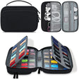 Multifunction Watch Strap Data Line 36 Slots Storage Bag(Black) - free shipping - PMC TechLife - Order now!